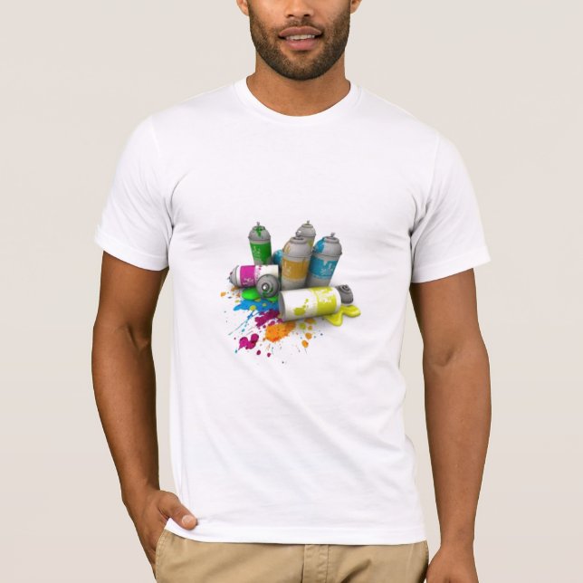 Coloured cans T-Shirt (Front)