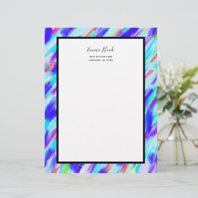 Coloured Chaos Custom Letterhead (Standing Front)