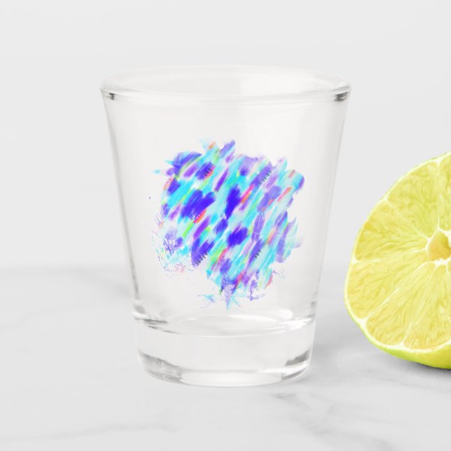 Coloured Chaos Shot Glass (Front)