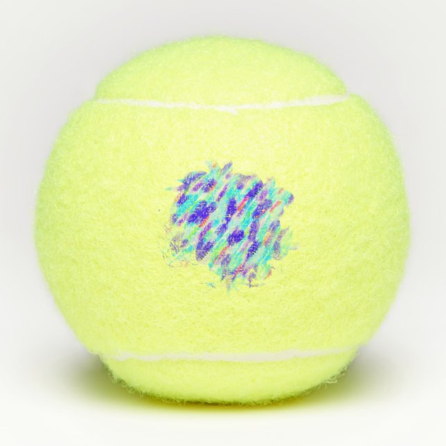 Coloured Chaos Tennis Balls (Front)