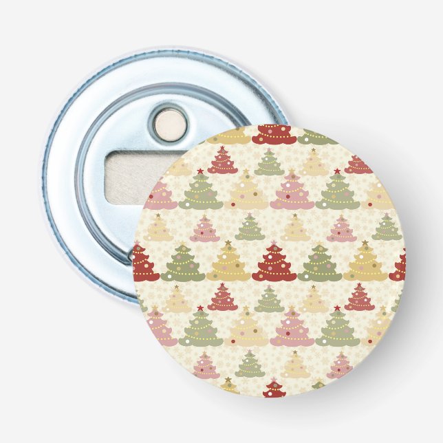 Coloured Christmas tree Bottle Opener (Front)