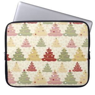 Coloured Christmas tree Laptop Sleeve