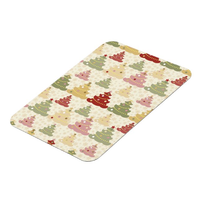 Coloured Christmas tree Magnet (Left Side)