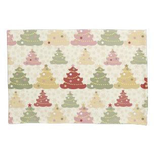 Coloured Christmas tree Pillowcase