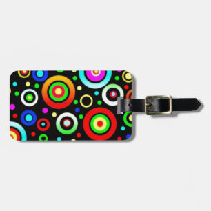 Coloured Circles Luggage Tag