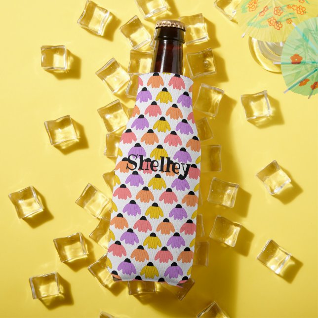 Coloured Coneflowers  Bottle Cooler (In Situ Summer)