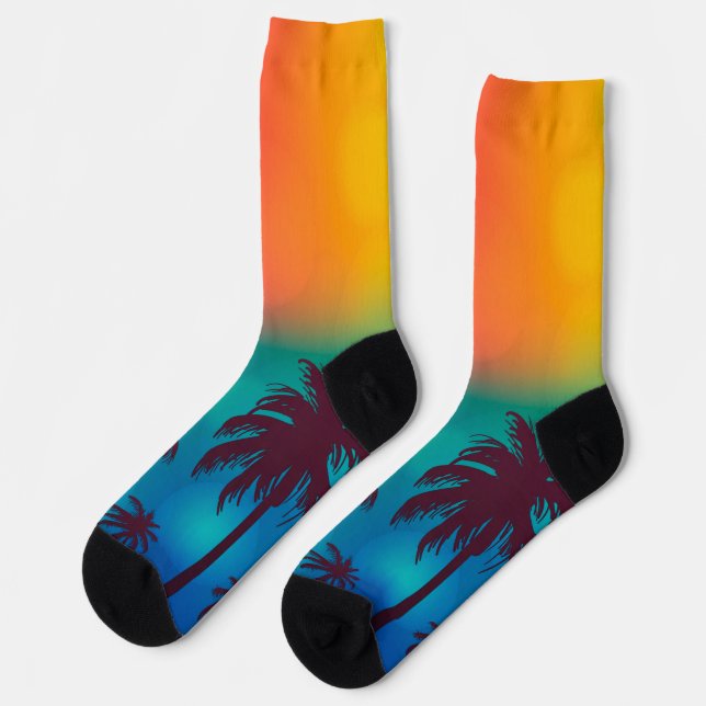 Coloured crew socks (Left)