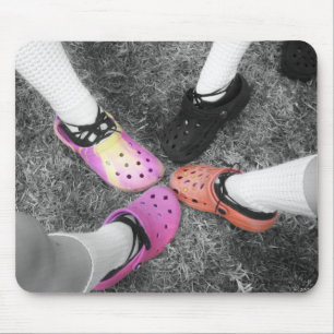 Coloured Crocs & Soft Shoes Mousepad