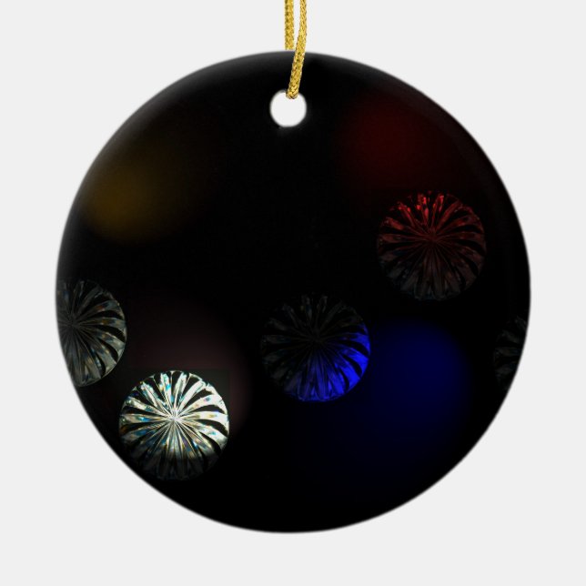 Coloured Cystal Imager Ceramic Tree Decoration (Front)