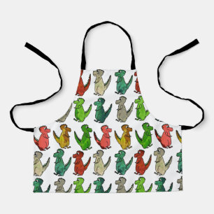 Coloured Dinosaurs Kids Apron