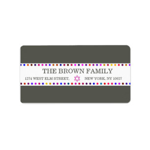 Coloured dots - Address labels
