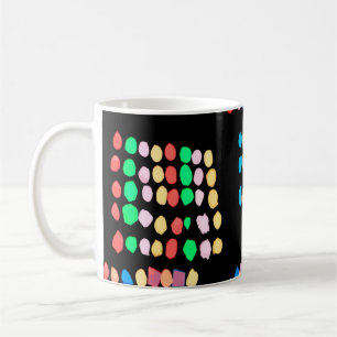 Coloured dots coffee mug