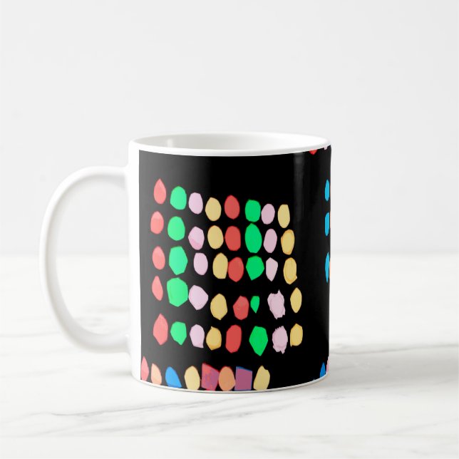 Coloured dots coffee mug (Left)