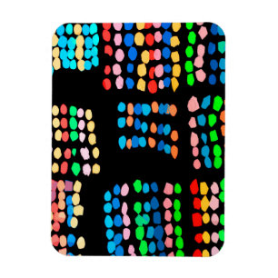 Coloured dots magnet