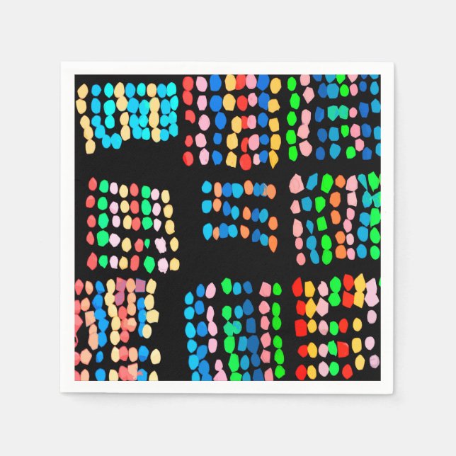 Coloured dots napkin (Front)