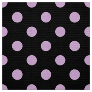 coloured dots on black pattern fabric