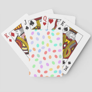 Coloured dots playing cards