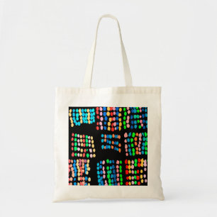 Coloured dots tote bag