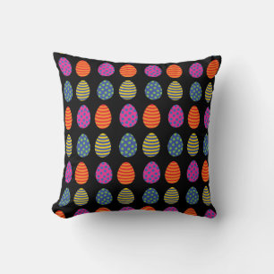 Coloured Easter Eggs Pattern Cushion