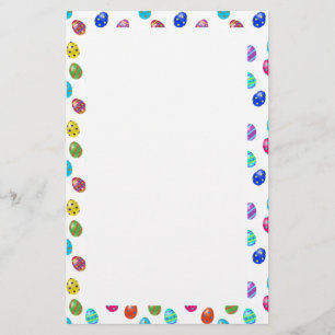 Coloured Eggs Easter Stationery
