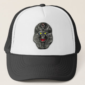 Coloured Egyptian Pharaoh Silver Skull Trucker Hat