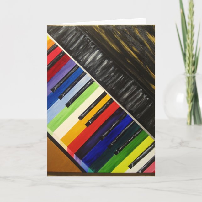 Coloured eys abstract Art - Greeting Card (Front)