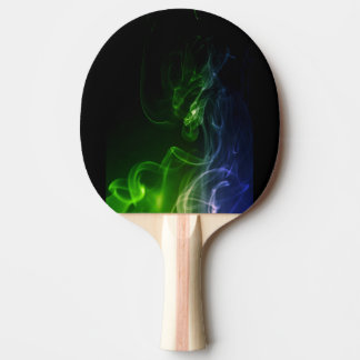 Coloured Fire - Green & Blue Ping Pong Paddle