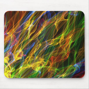 Coloured Flames Mouse Mat