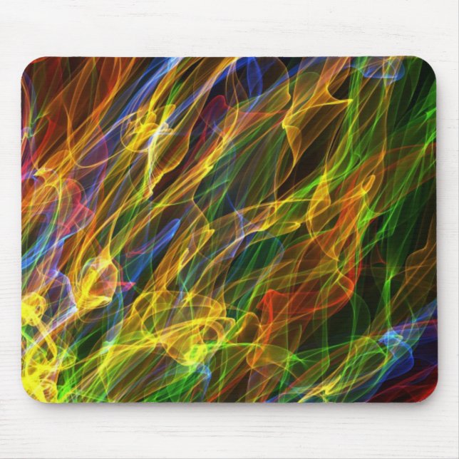 Coloured Flames Mouse Mat (Front)