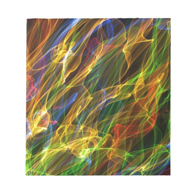 Coloured Flames Notepad (Front)