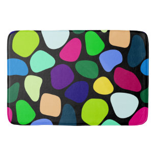 Coloured Flat Stone Mosaic I + your ideas Bath Mat