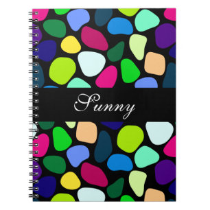 Coloured Flat Stone Mosaic I + your ideas Notebook