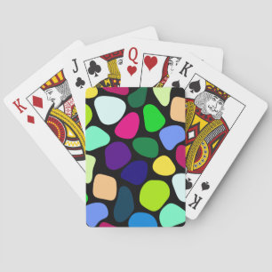 Coloured Flat Stone Mosaic I + your ideas Playing Cards
