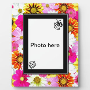 Coloured flowers Art Plaque