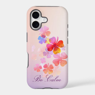 Coloured flowers drawing iPhone Case
