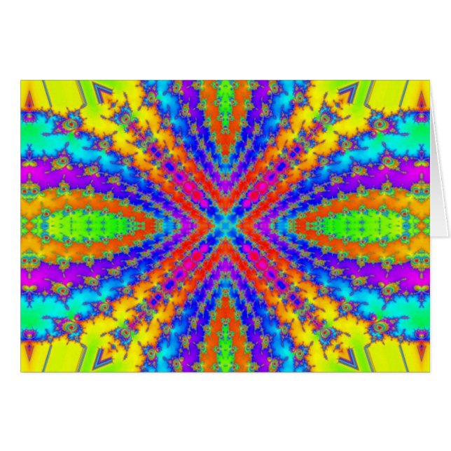 coloured fractal kaleidoscope Art (Front Horizontal)