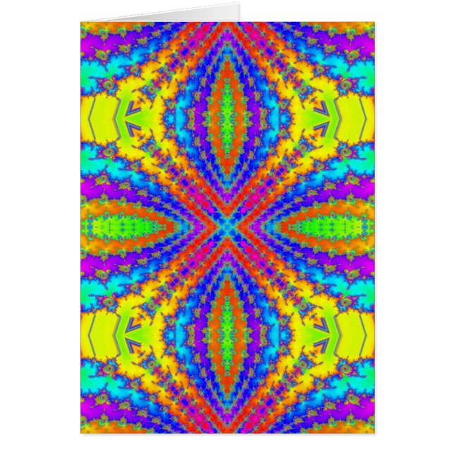 coloured fractal kaleidoscope Art (Front)