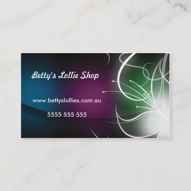 Coloured Generic Business Card (Front)