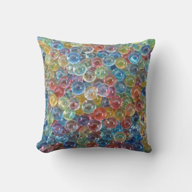 coloured glass beads pillow (Front)