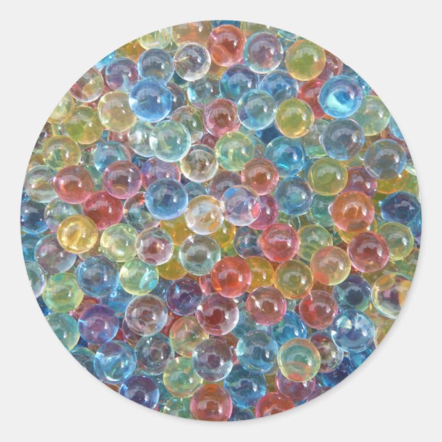 coloured glass beads stickers (Front)