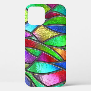 Coloured Glass Pattern 3D Texture iPhone 12 Case