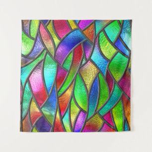 Coloured Glass Pattern 3D Texture Tapestry