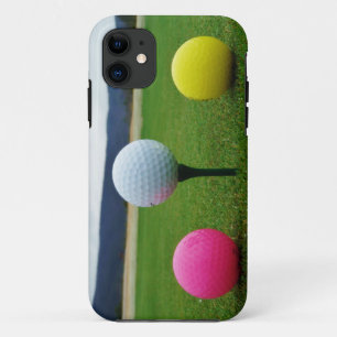 Coloured Golf Balls, mountain tee iPhone 11 Case