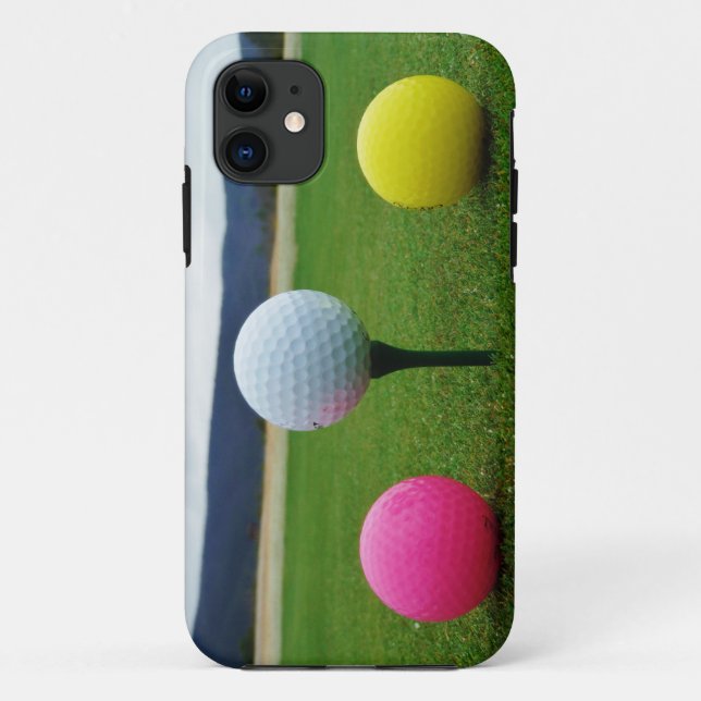 Coloured Golf Balls, mountain tee Case-Mate iPhone Case (Back)