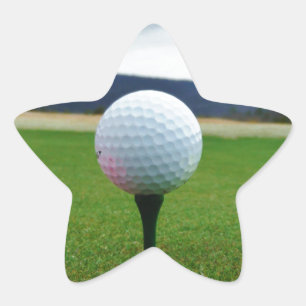 Coloured Golf Balls, mountain tee Star Sticker