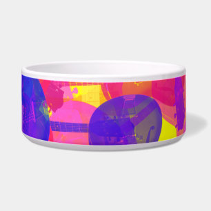 Coloured Guitar Collage