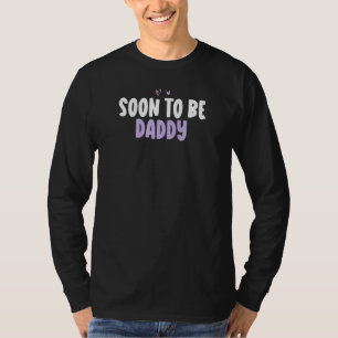 Coloured Heart Soon To Be Daddy Saying 1 T-Shirt