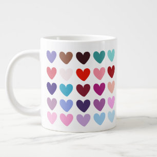 Coloured Hearts Mugs 