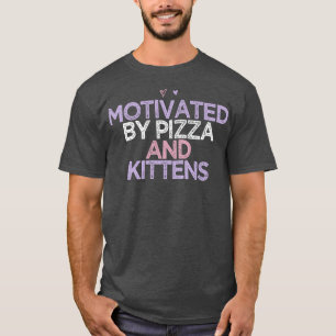 Coloured Hearts Mum Funny Motivated By Pizza And K T-Shirt