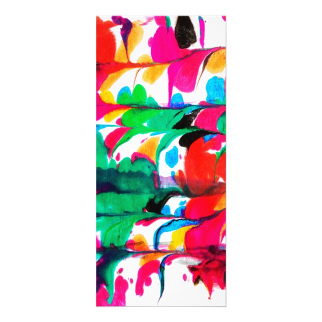 Coloured hearts rack card (Front)